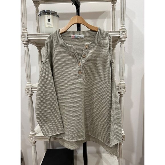 Free People Beach Hailee Sweater Set In Saltwater Combo Size XS - Picture 5 of 8